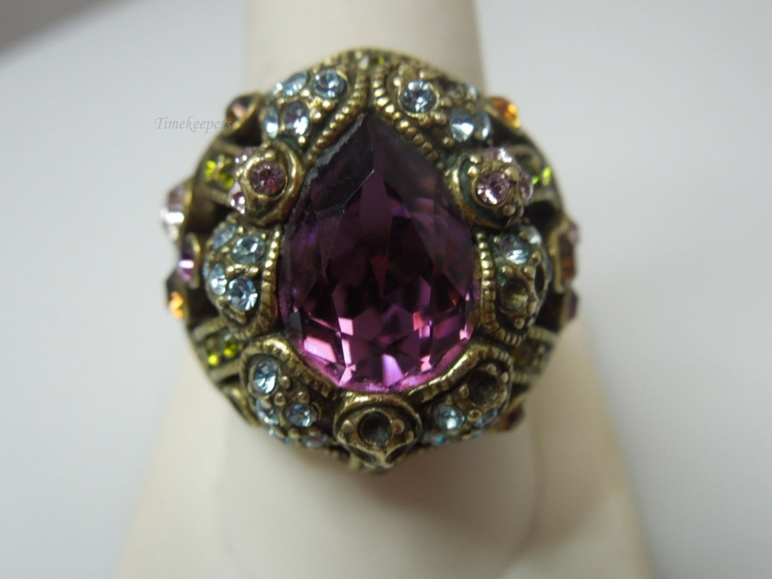 q373 Heidi Daus Confection Statement Ring Size 9.5