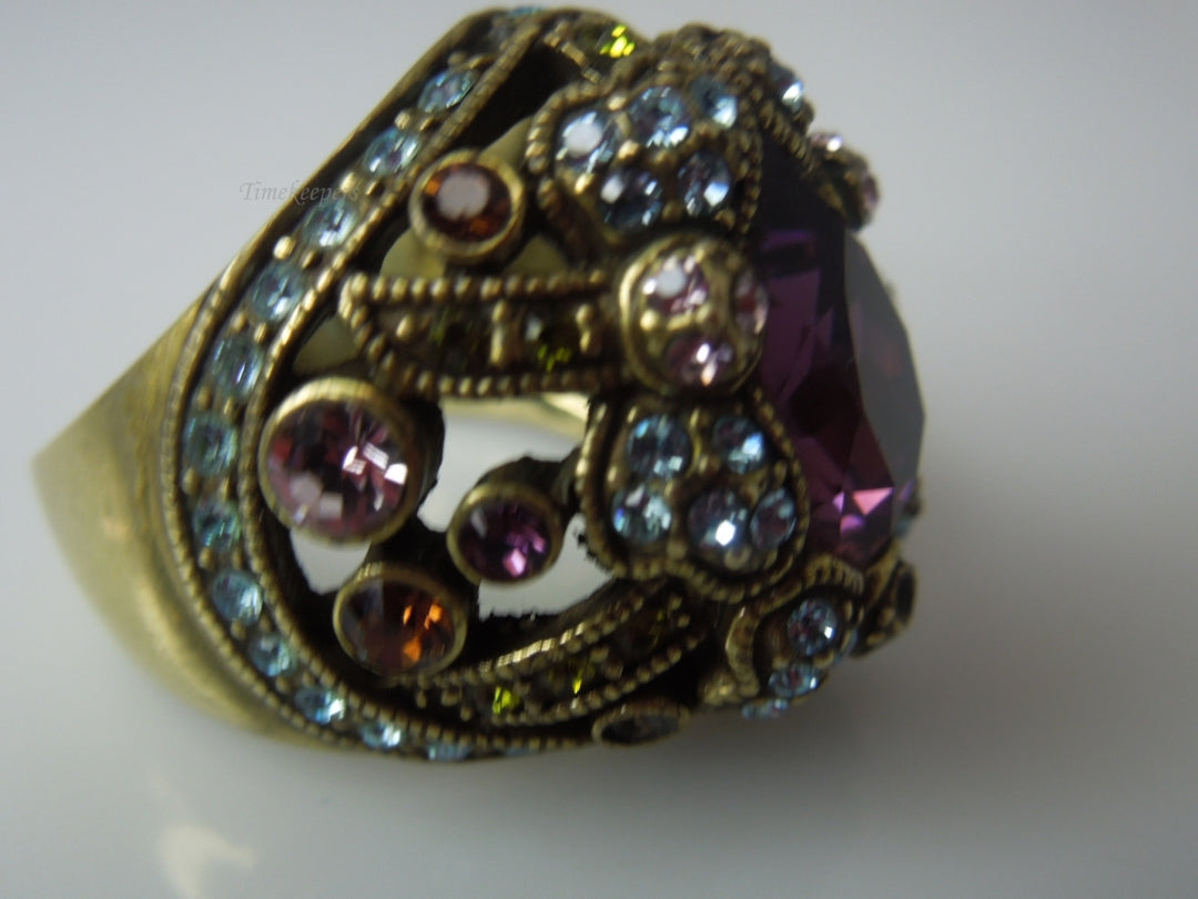 q373 Heidi Daus Confection Statement Ring Size 9.5