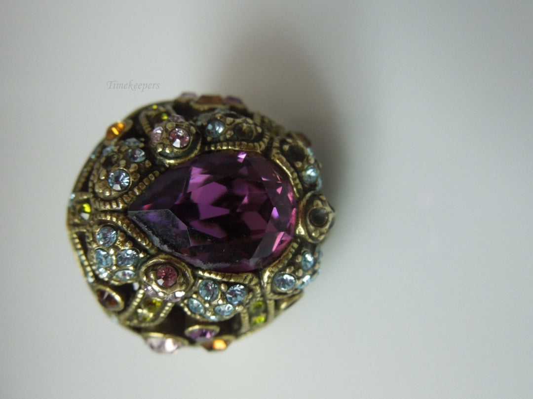 q373 Heidi Daus Confection Statement Ring Size 9.5