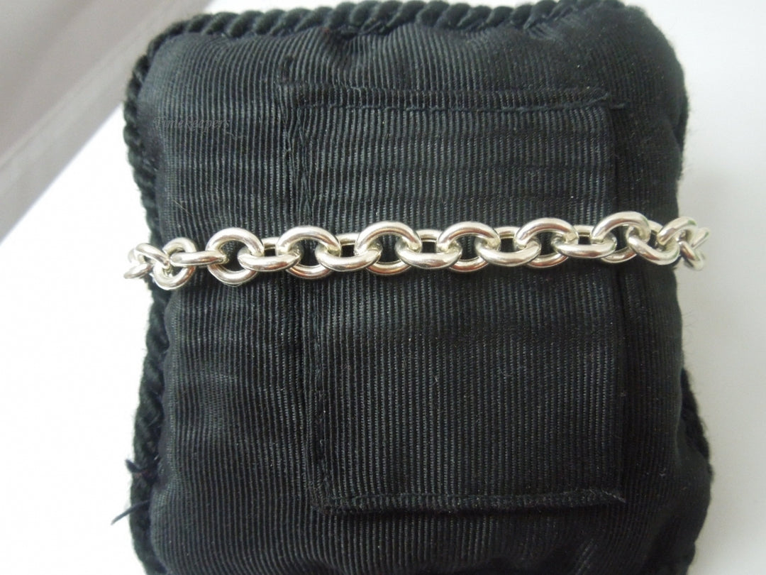 q386 Sterling Silver Cable Chain Link 7" Jai King Bracelet