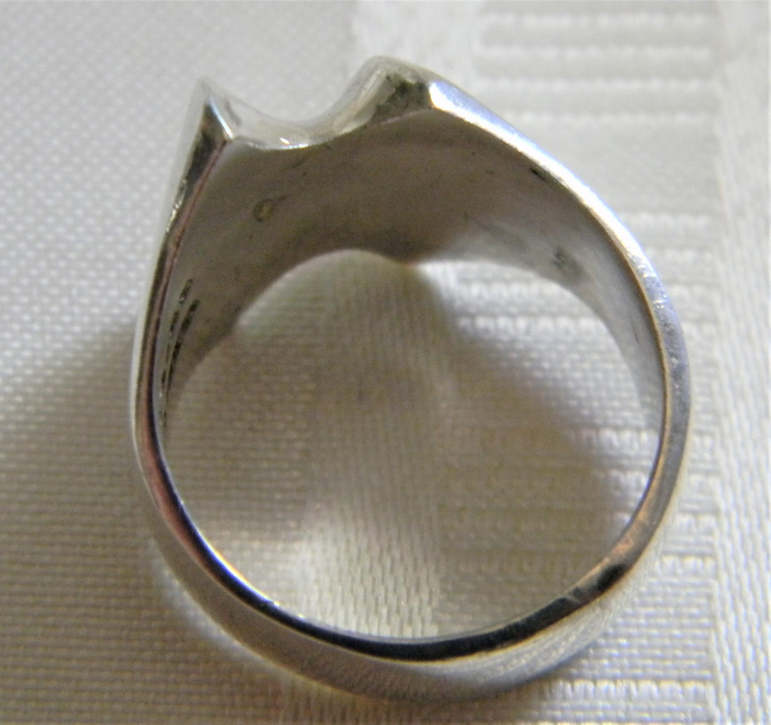 h778 Beautiful Geometric Sterling Silver Ring