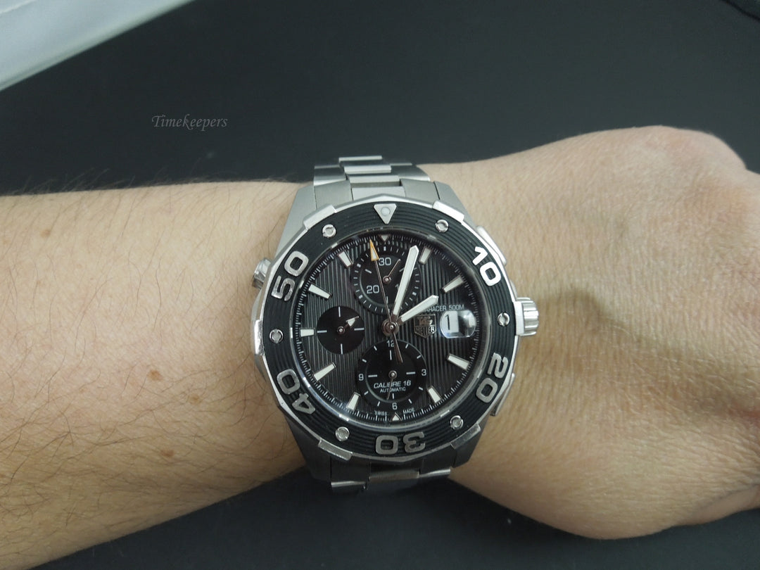 b894 Handsome Men's Automatic Tag Heuer Aquaracer Calibre 16 Wristwatch