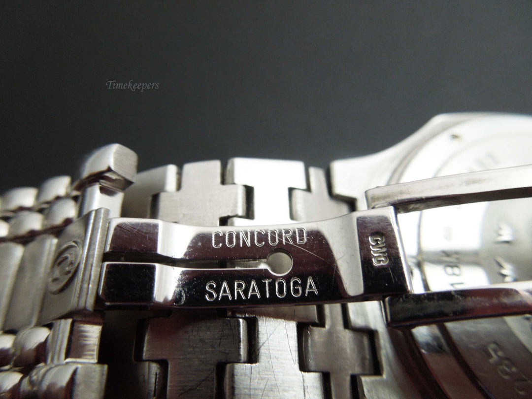 b920 Stunning 18kt White Gold Unisex Concord Saratoga Automatic Wristwatch