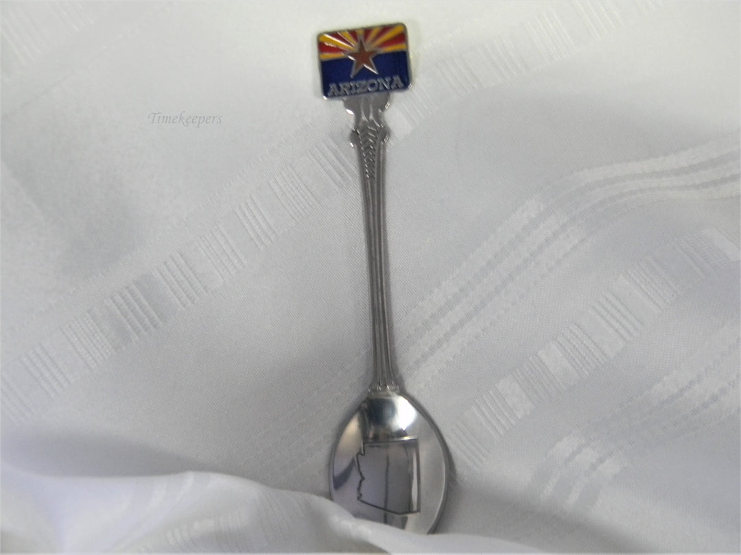 j647 Nice Preowned Souvenir Spoon from Arizona The State Flag