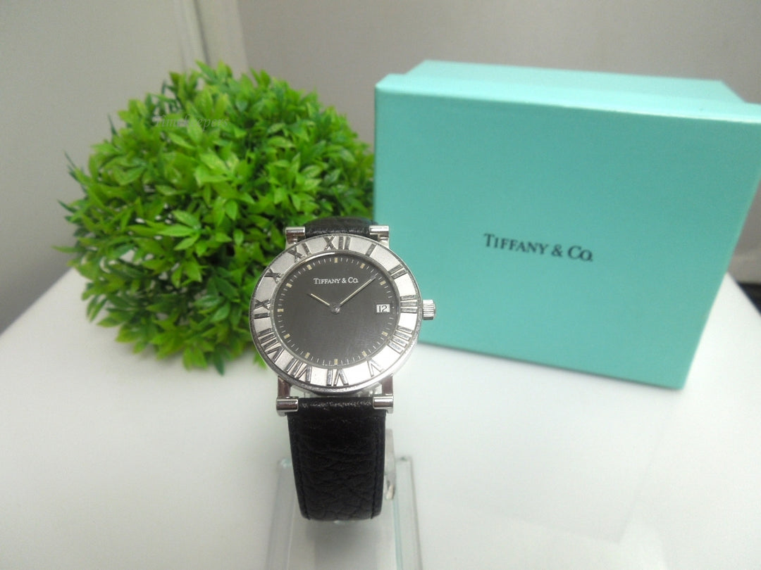 k616 Tiffany &amp; Co Atlas Unisex Wristwatch with Box