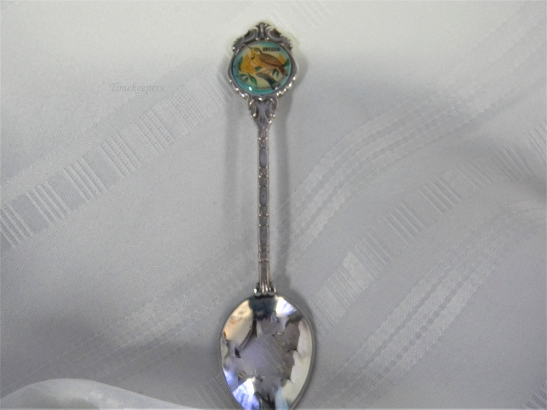 j650 Nice Preowned Souvenir Spoon from Oregon with Western Meadowlark