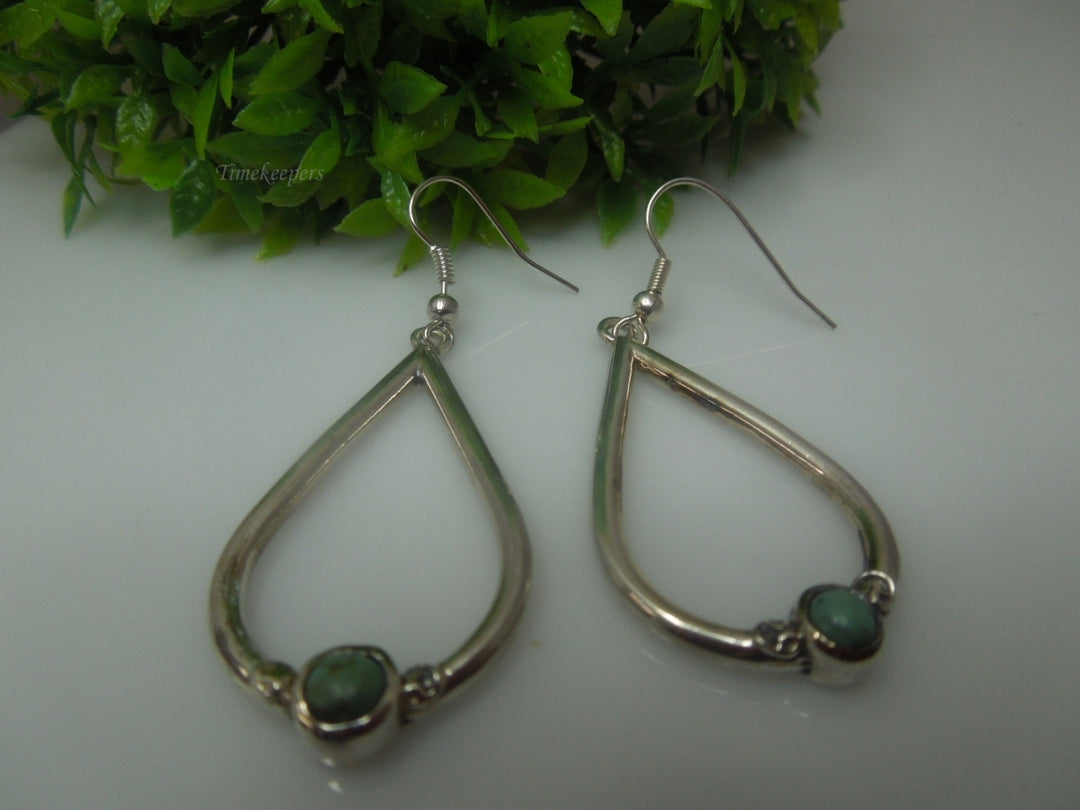 q610 Vintage Sterling Silver Mexico Dangle Earrings