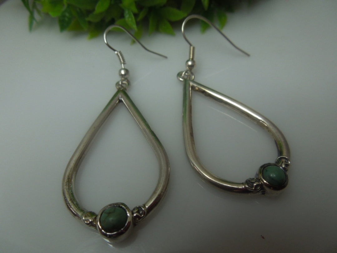 q610 Vintage Sterling Silver Mexico Dangle Earrings