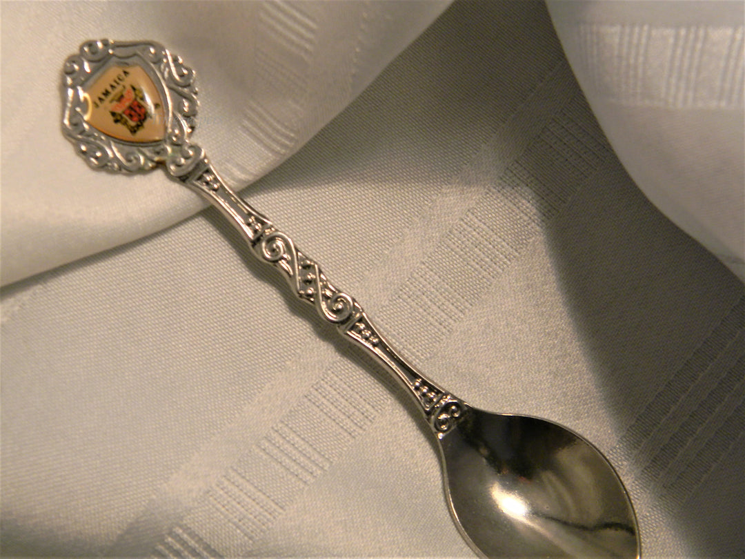 j667 Nice Preowned Stainless Steel Collector Spoon from Jamaica