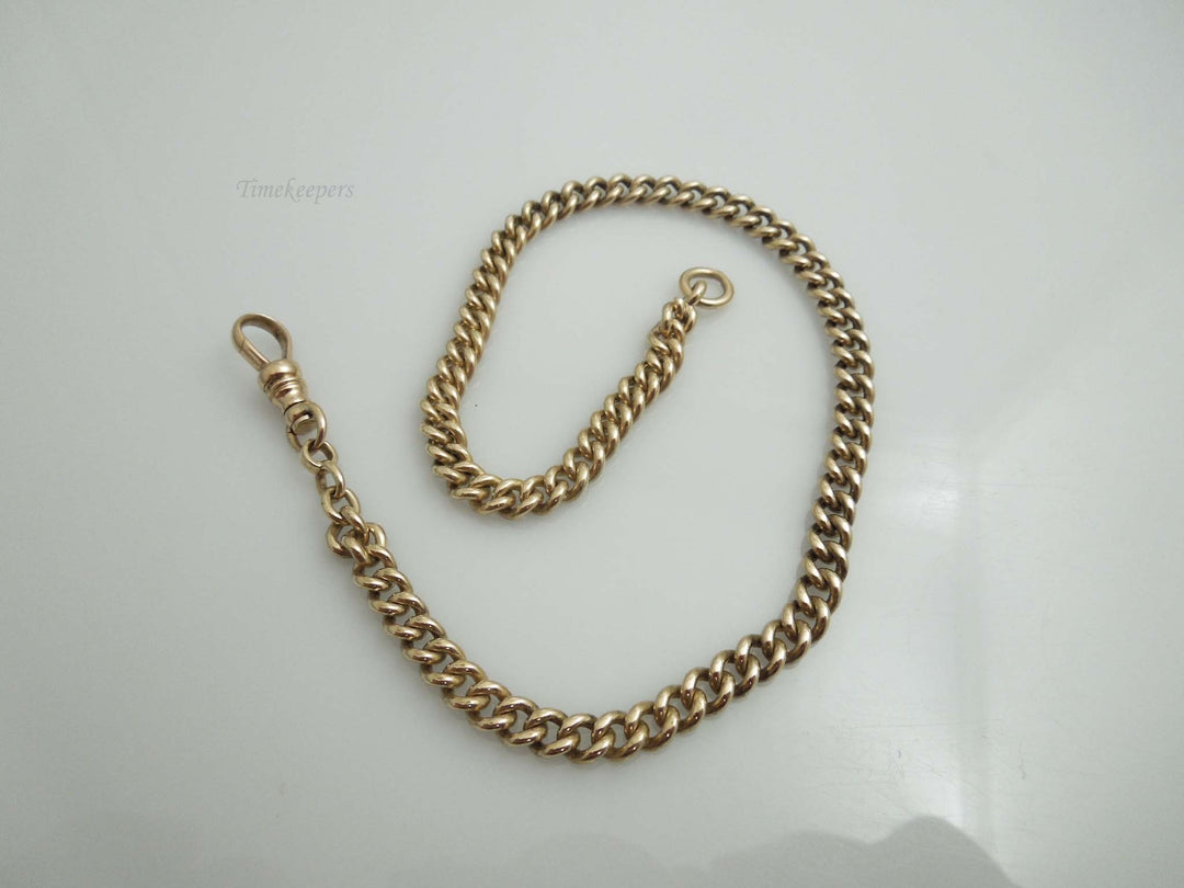 g501 Shiny Unisex 14kt Yellow Gold 11" Curb Link Bracelet