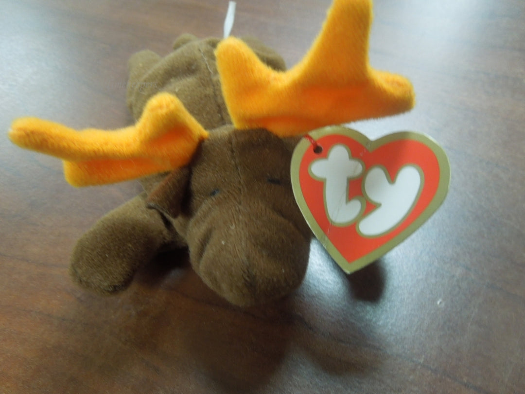 q789 Beanie baby chocolate Moose original 1993 PVC pellets