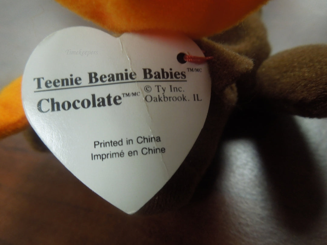 q789 Beanie baby chocolate Moose original 1993 PVC pellets