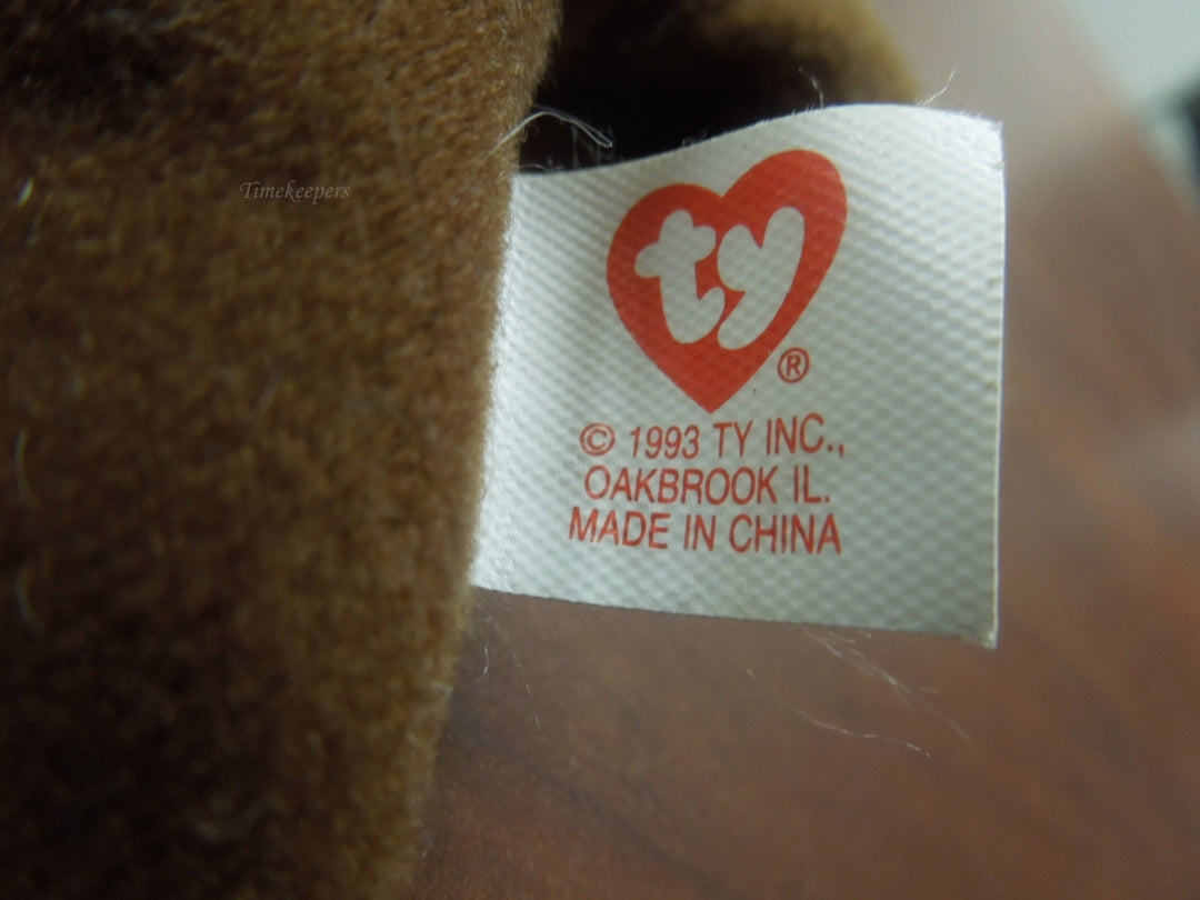 q789 Beanie baby chocolate Moose original 1993 PVC pellets