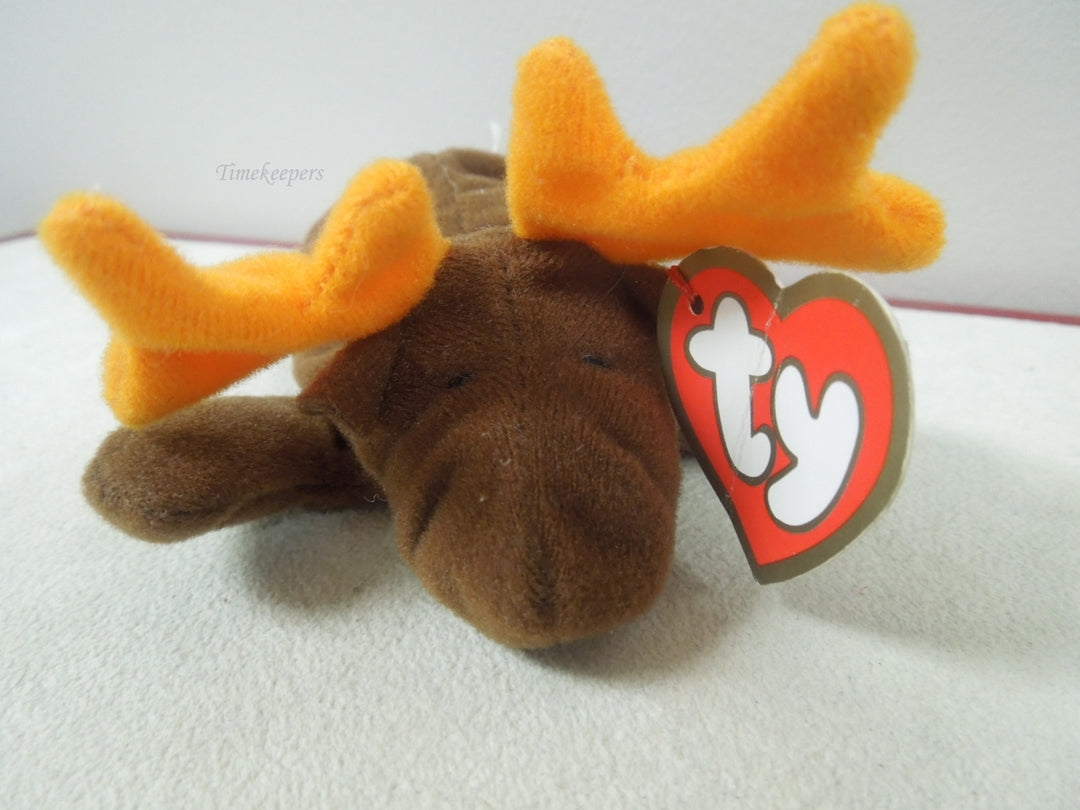 q789 Beanie baby chocolate Moose original 1993 PVC pellets