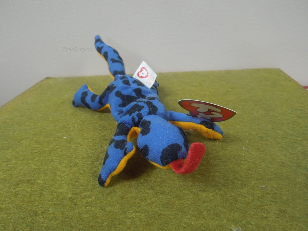 q808 1993 Original Teenie Beanie Babies- Lizz the Lizard HDPE pellets errors