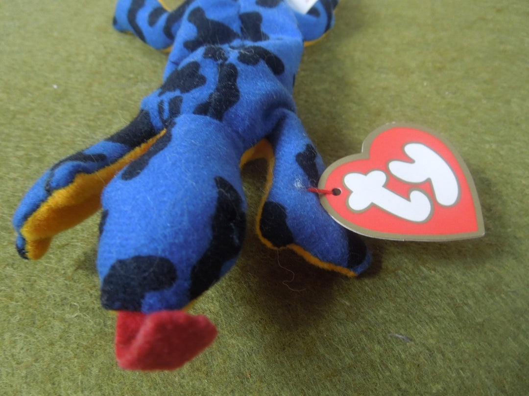 q808 1993 Original Teenie Beanie Babies- Lizz the Lizard HDPE pellets errors