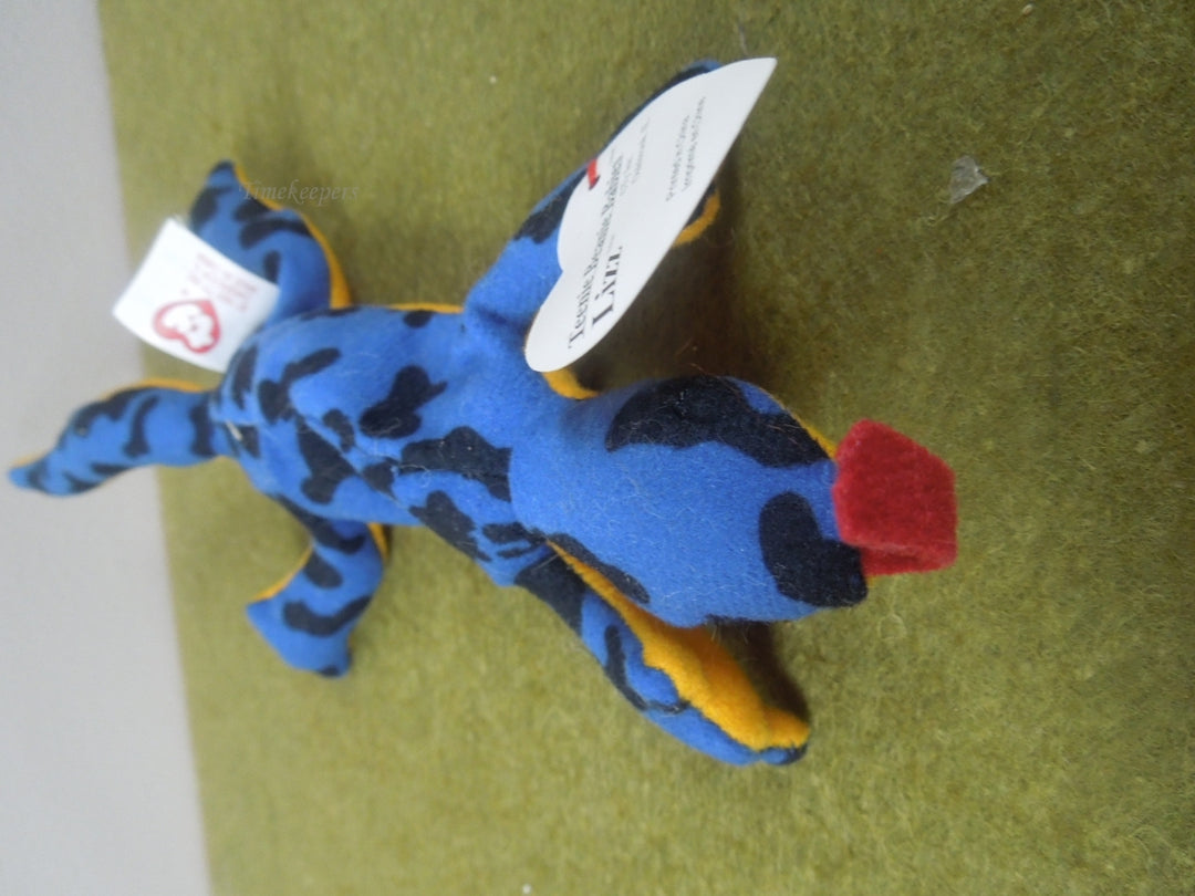 q808 1993 Original Teenie Beanie Babies- Lizz the Lizard HDPE pellets errors