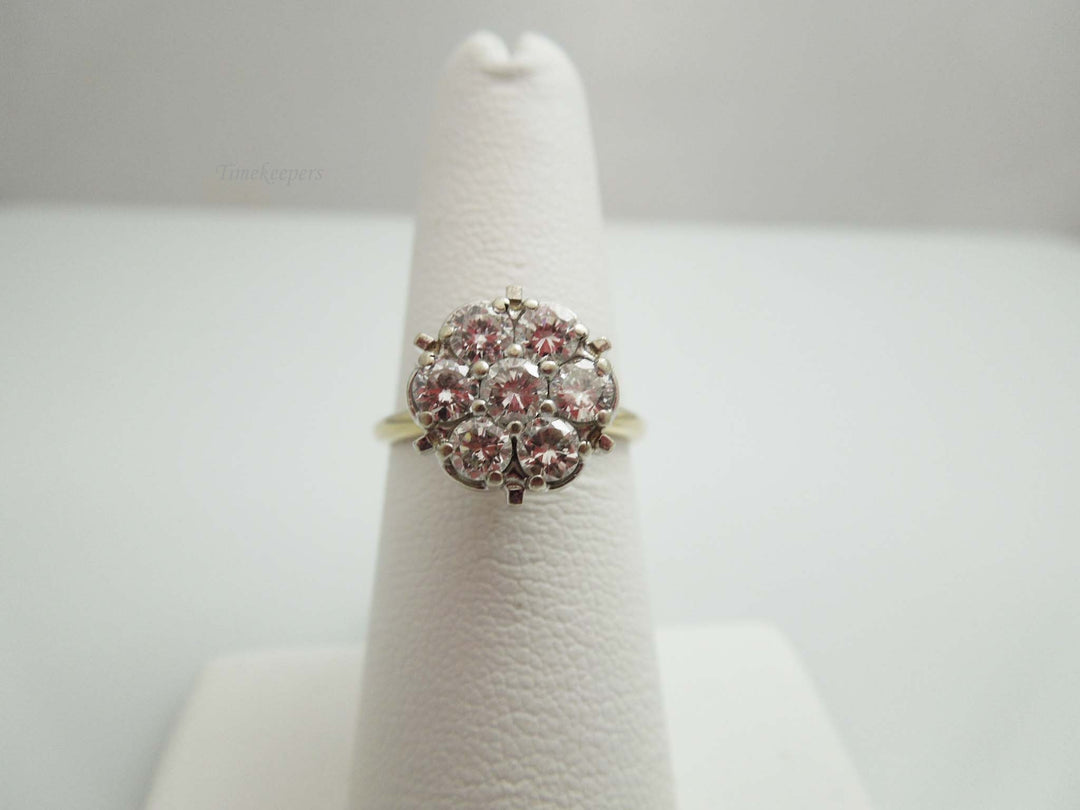 g730 Stunning Ladies 14kt Yellow and White Gold Diamond Ring