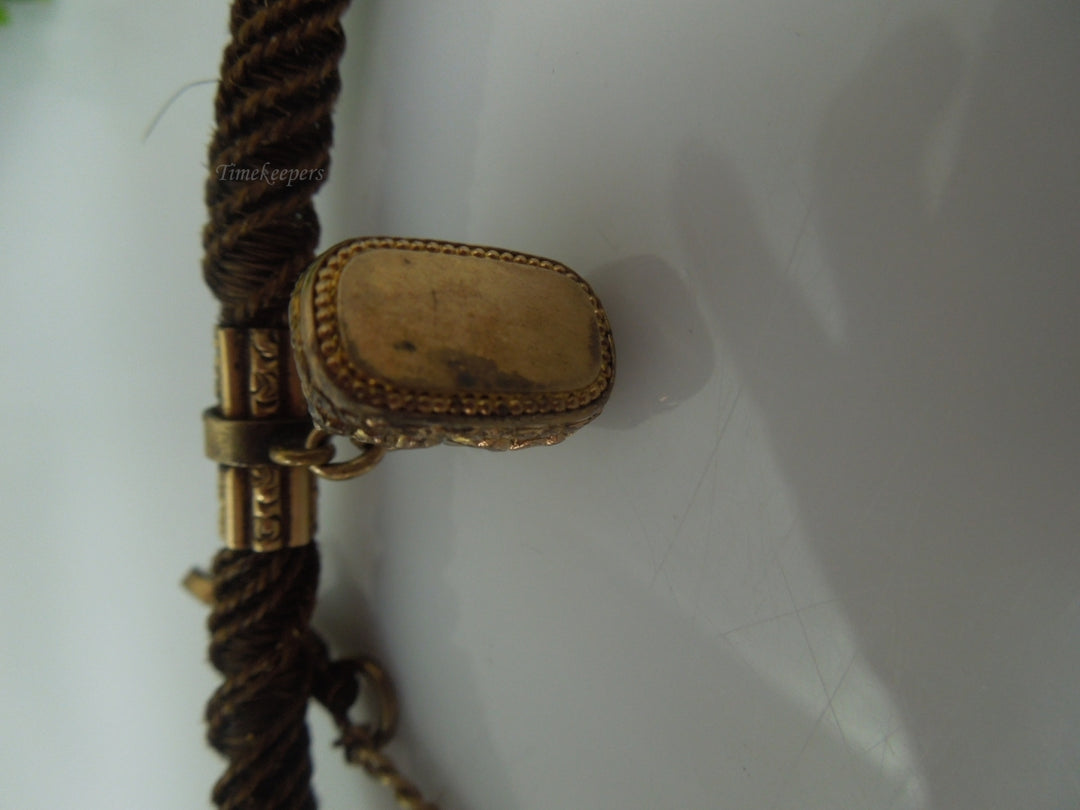 Braided Leather Pocket Watch Chain