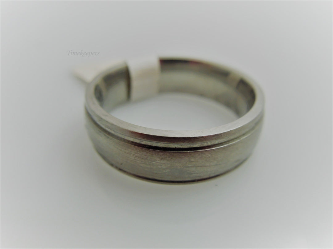 g768 Simple Men's Titanium Wide Wedding Band Size 10