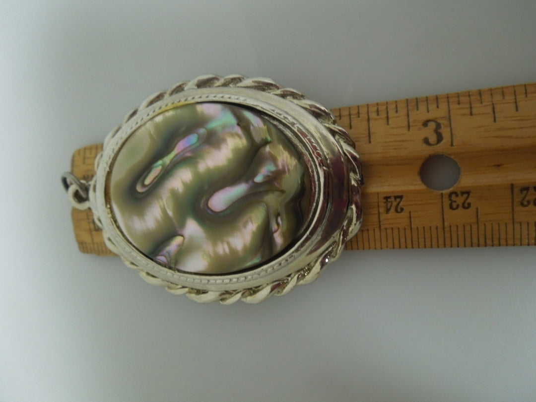 s265 Vintage Silverstone Abalone Pendant