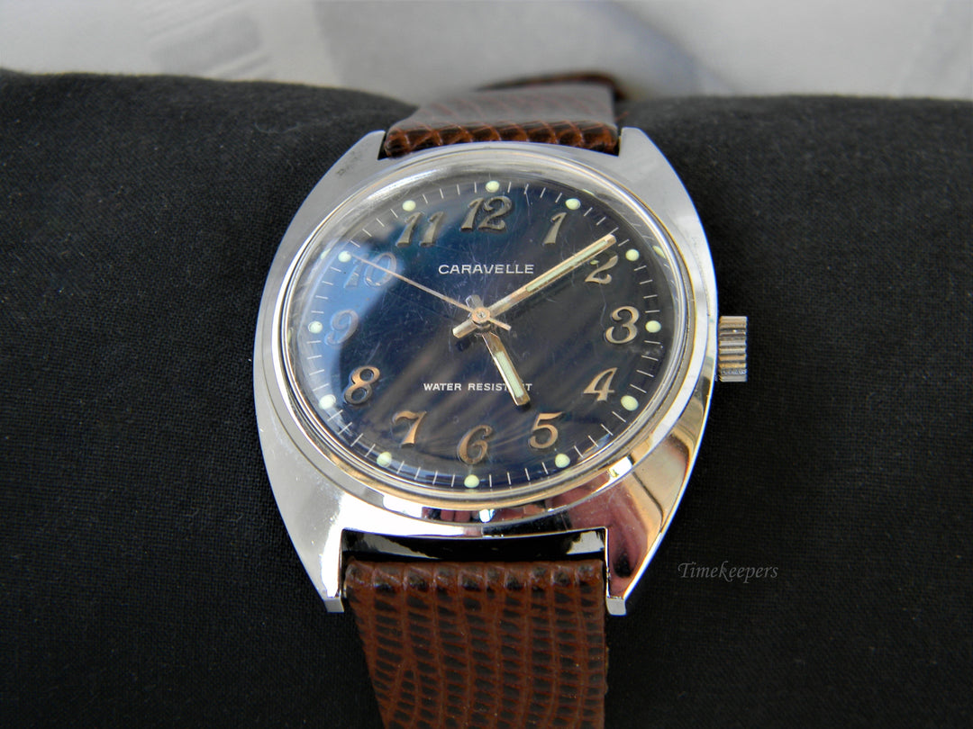 j213 Vintage Caravelle Self-Winding Water Resistant Men's Wrist Watch