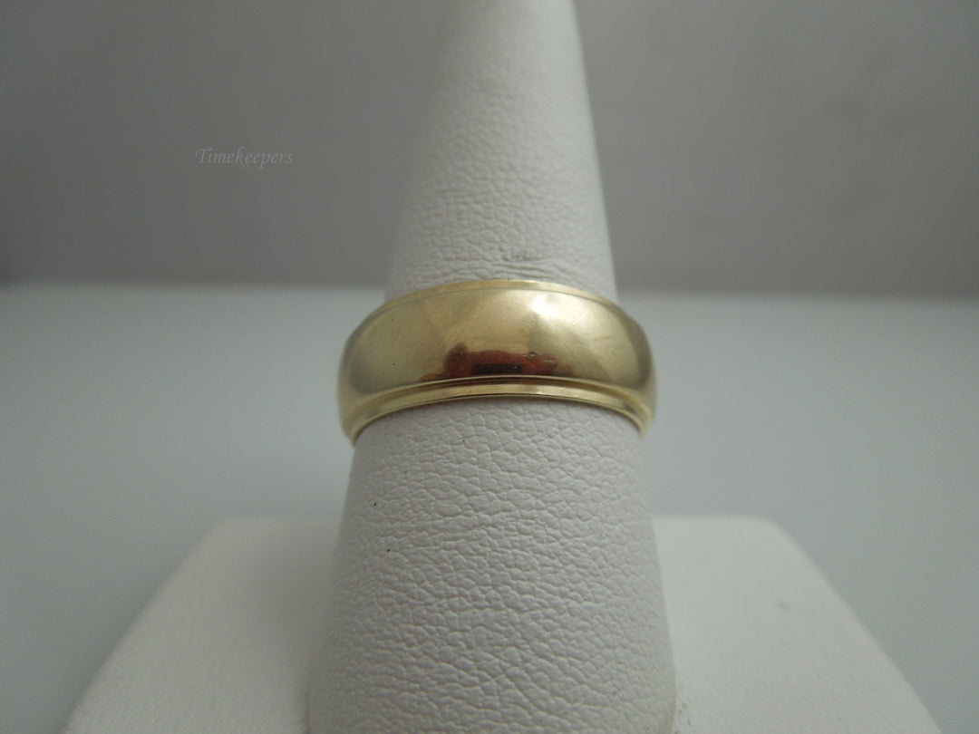 g817 Nice Unisex 14kt Yellow Gold Wide Wedding Band