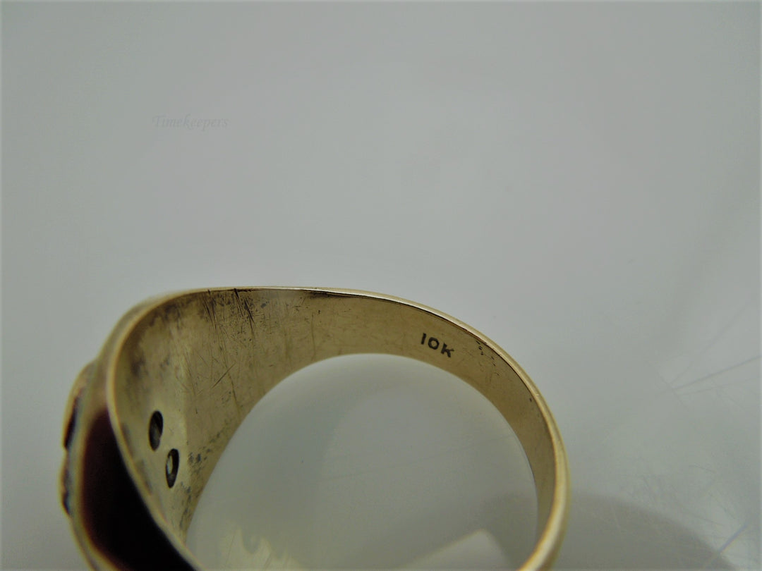 g819 Vintage 1931 Poplar Bluff High School Class Ring in 10kt Yellow Gold