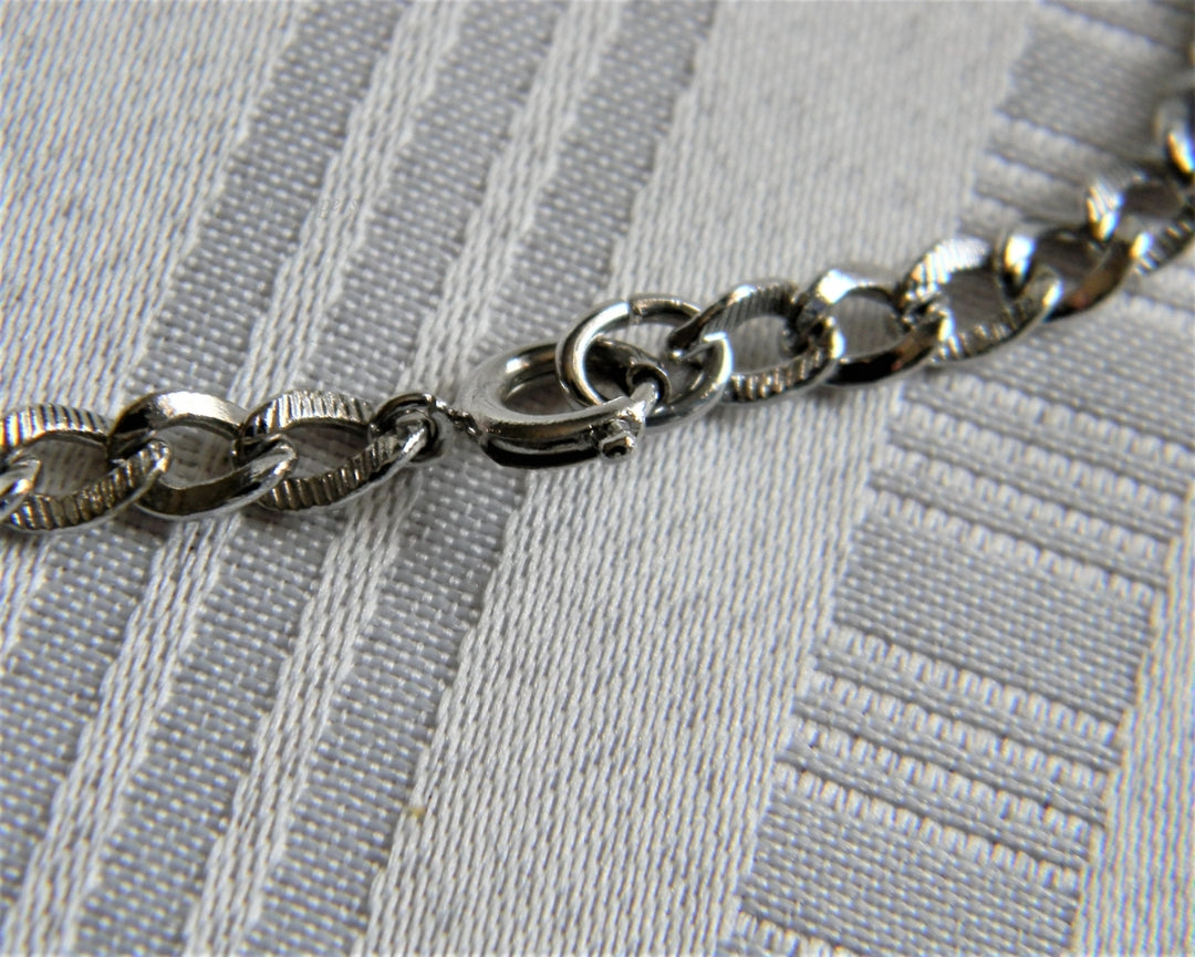 p148 Lovely Stainless Steel Charm Bracelet with Spring Ring Clasp