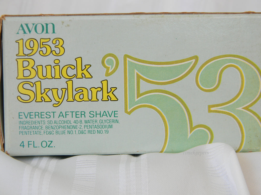 j229 Avon 1953 Buick Skylark After Shave Bottle in Original Box