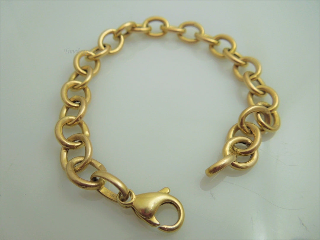 g862 Lightweight Unisex 14kt Yellow Gold Cable Link Bracelet