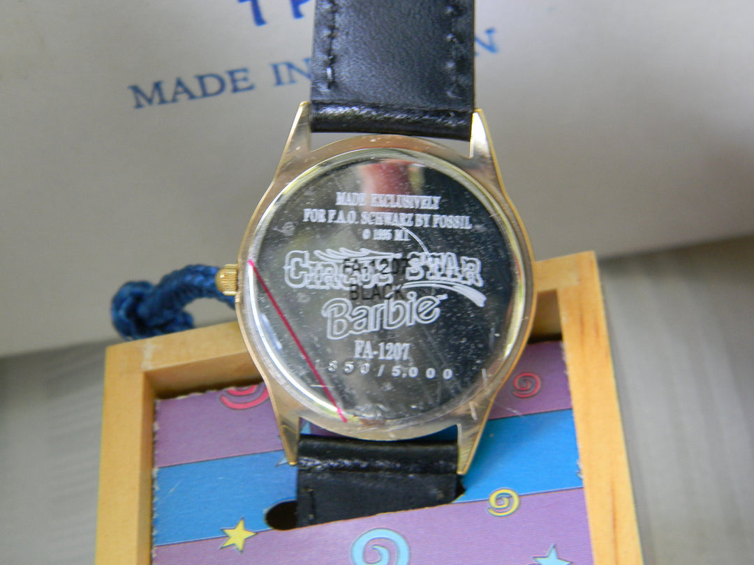 j949 Schwartz Collector Barbie Circus Watch Limited Edition 1995 in Original Box