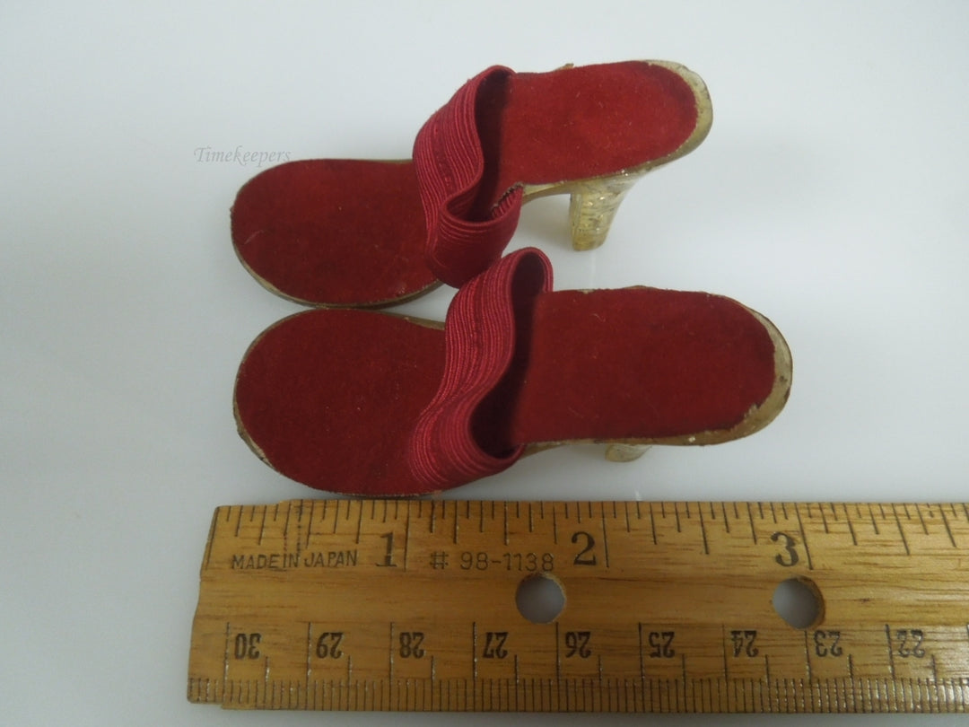 q965 Lot of 4 Pair Vintage Doll Wedges Sandals Baby Doll Shoes Rare