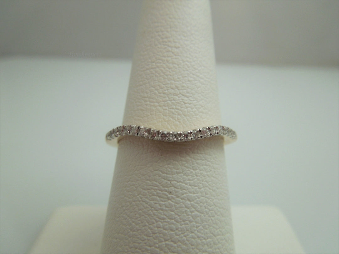 g883 Lovely Ladies 14kt Rose Gold Diamond Wedding Band