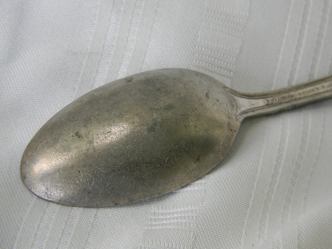 j975 Vintage Plymouth Silver Plate Spoon Jewel Pattern