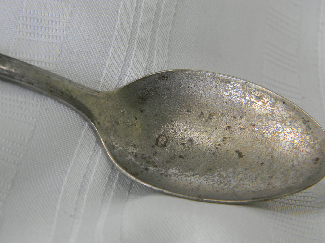 j975 Vintage Plymouth Silver Plate Spoon Jewel Pattern