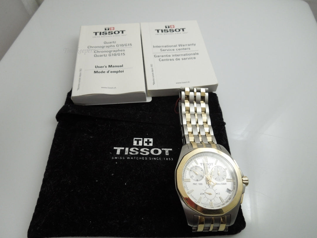 h986 Nice Men's Tissot 1853 Two Tone Chronograph Wristwatch P862/962