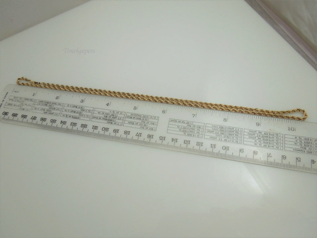 g912 Nice Unisex 14kt Yellow Gold 20" Solid Rope Necklace