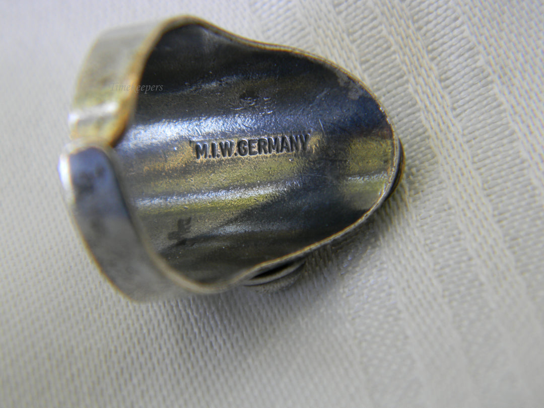j998 Unique Vintage West Germany Fashion Jewelry Ring Adjustable
