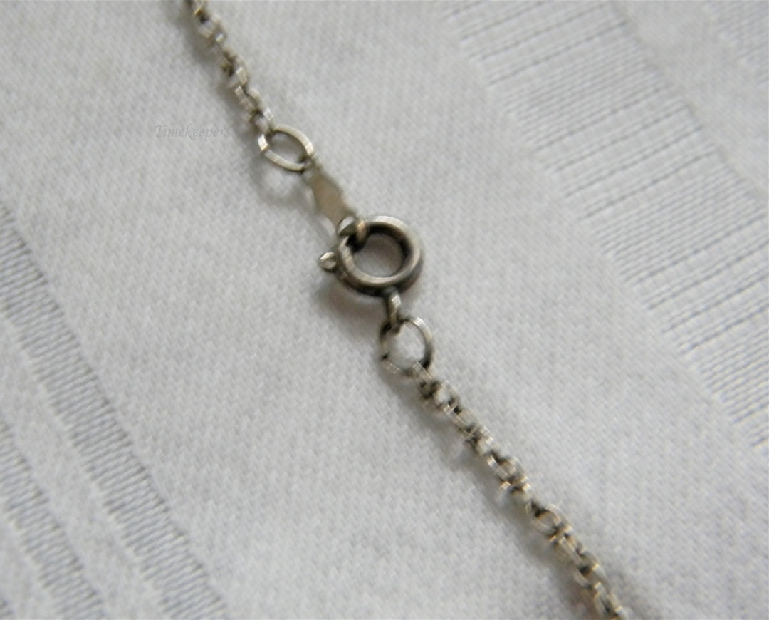 p262 Beautiful 925 Sterling Silver Rope Chain with Filigree Cross Pendant