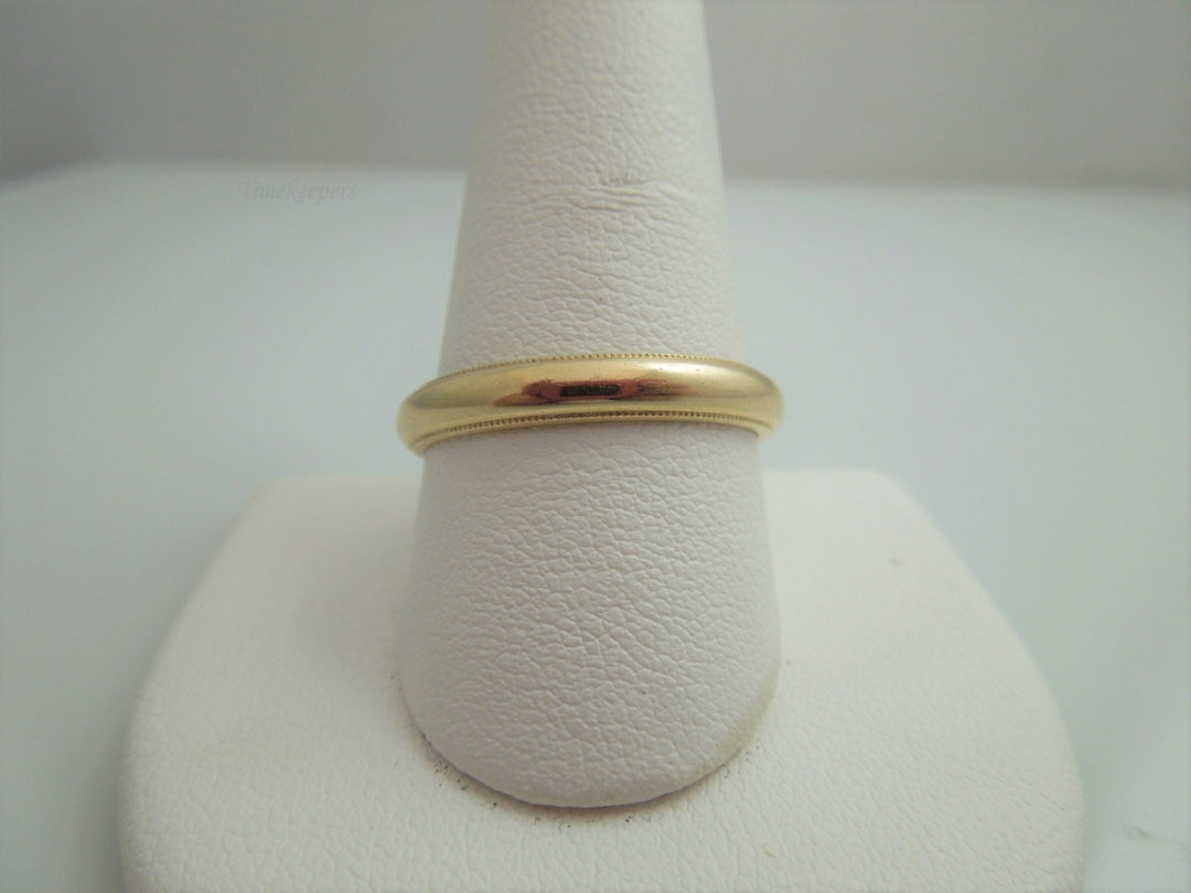 g960 Simple Unisex 14kt Yellow Gold 3.63mm Wedding Band