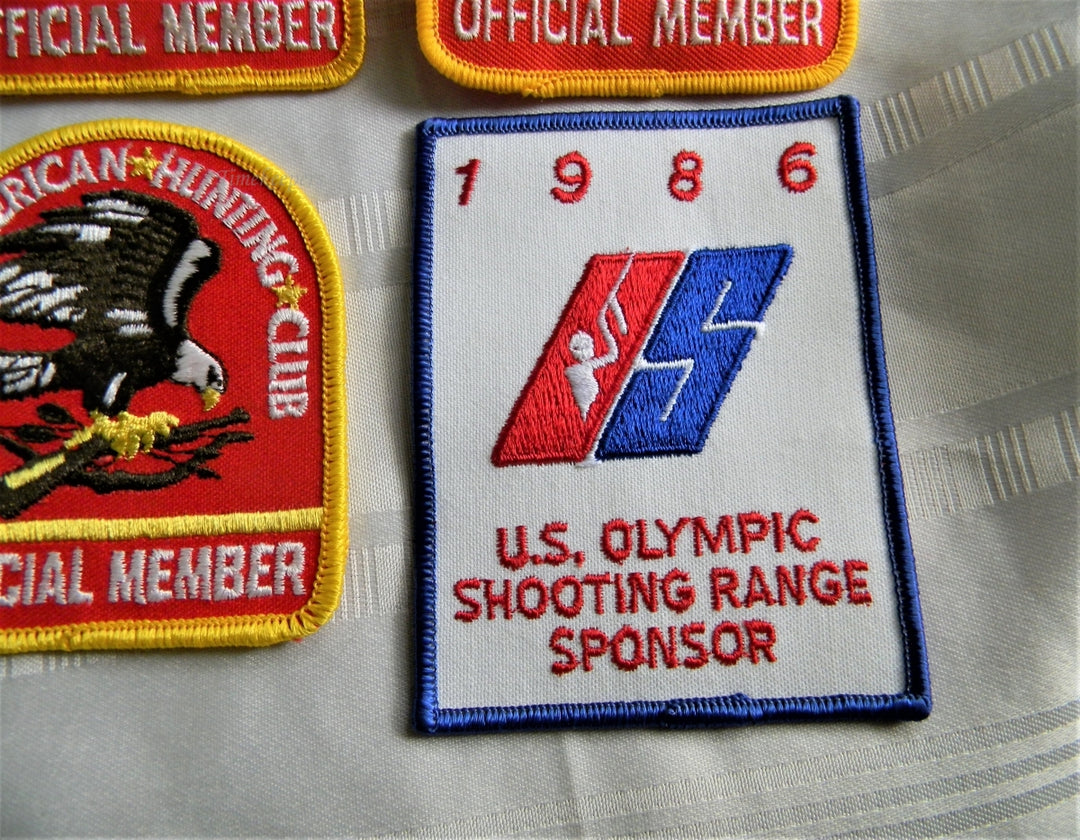 p304 Lot of Four Patches, North American Hunting Club, US Olympic Sponsor