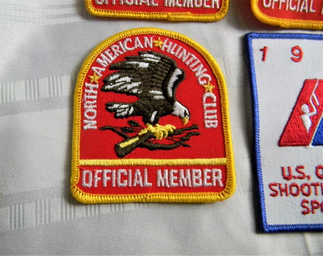 p304 Lot of Four Patches, North American Hunting Club, US Olympic Sponsor