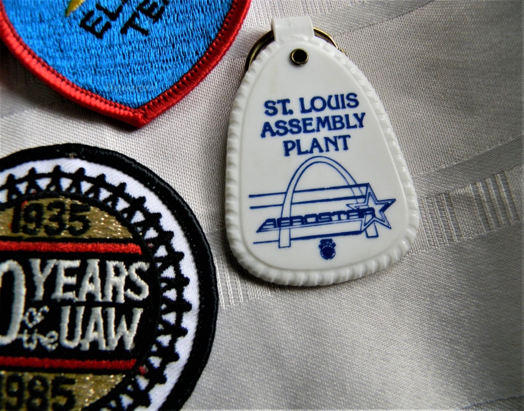 p306 Lot of Three Patches and Ford STL Assembly Plant Key Chain