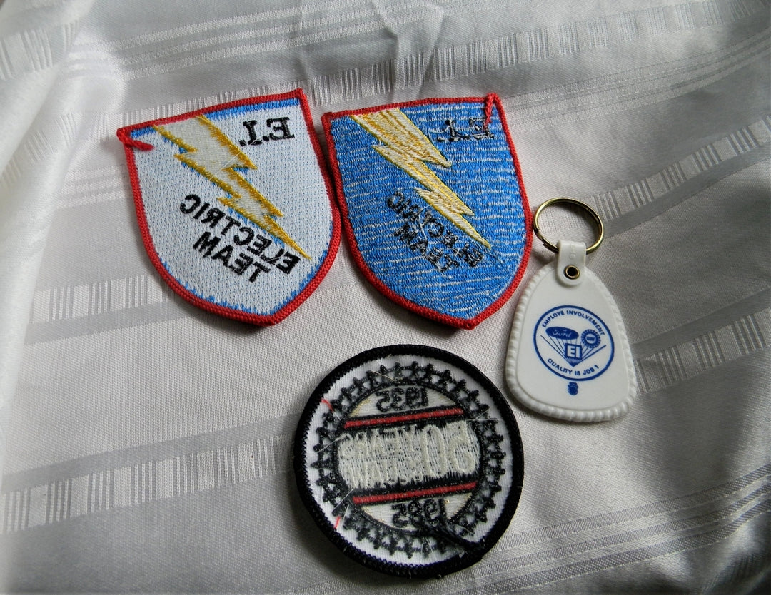 p306 Lot of Three Patches and Ford STL Assembly Plant Key Chain