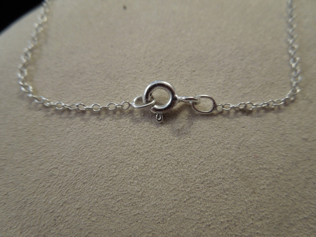 g987 Ladies Pretty Pearl and CZ Pendant on an 18" Sterling Silver Chain