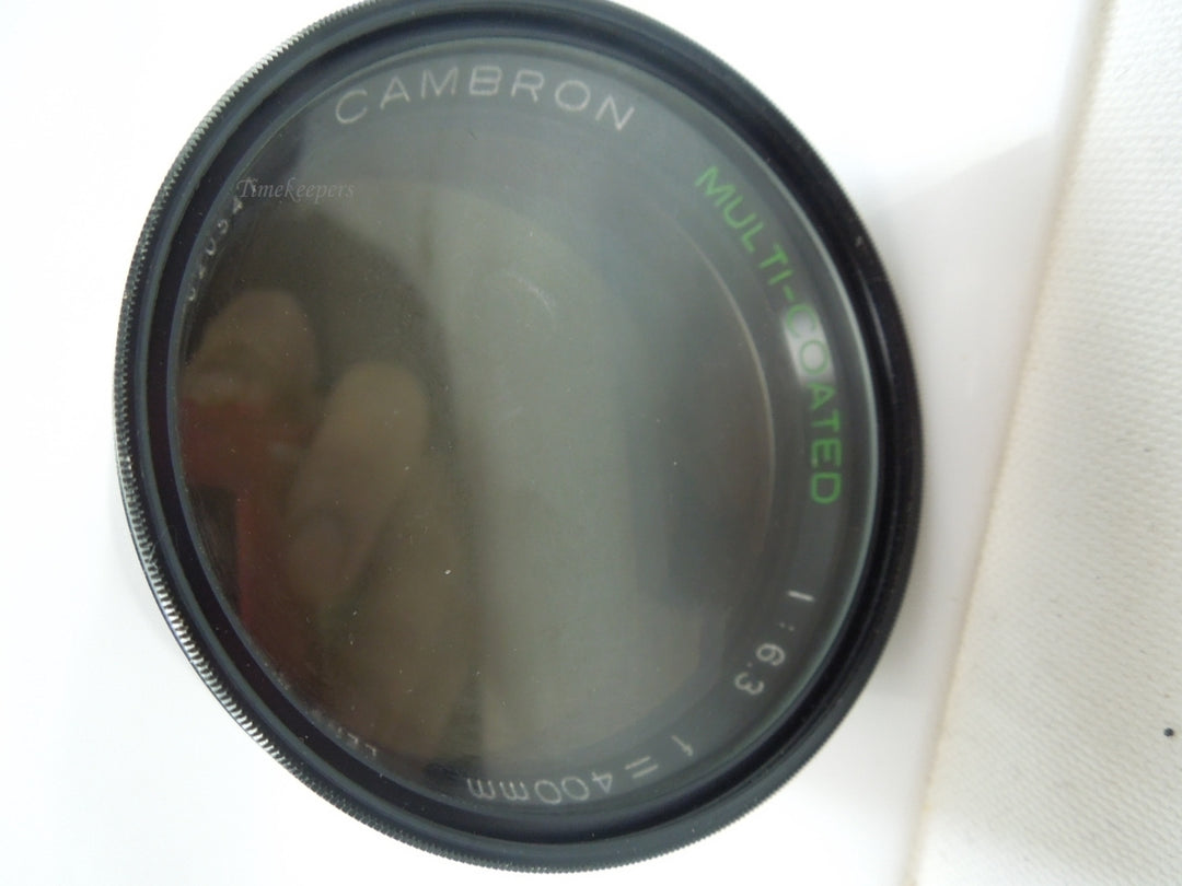 s593 Cambron Lens Multi Coated  Model No.820541 1:63 f=400mm Lens Made In Japan