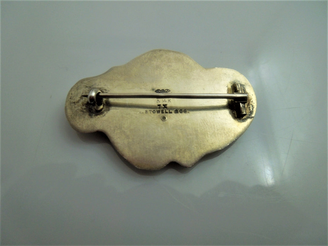 q014 Vintage Sterling Silver Beautiful Pin/Brooch/Embellishment