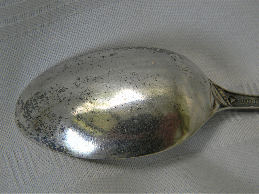 j456 Vintage Collectible A.S.O. Hospital in Sterling Silver Spoon from 1913