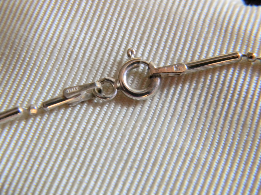 h508 Gorgeous Ball and Bar Chain in Sterling Silver Made in Italy